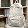 Zaino Classico con Stampa Pois Semplice Casual per Scuola Media Borsa da Scuola Grande Capacità Borsa da Viaggio per Pendolari