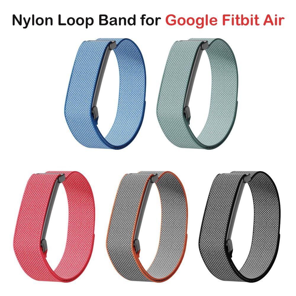 Breathable Nylon Loop Band Adjustable Wristband Sport Strap for Google Fitbit Air Fitness Tracker