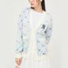 MLB New York Yankees Gradation Dia Monogram Logo Pattern Outdoor Casual Long Sleeve Knit Sweater Unisex Sweater Cream 3AKCM0244-50CRS