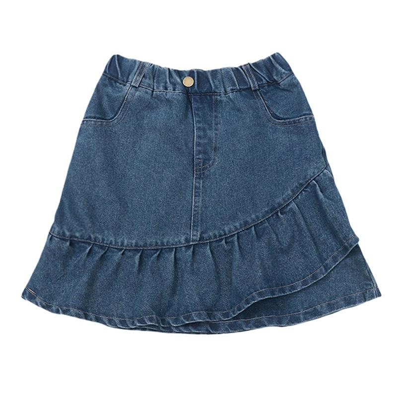 6-16 Years Kids Girls Blue Demin Skirt 120