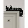 Wall Mounted Humor Metal Bathroom Sign Door Decor for Home Office Toilet