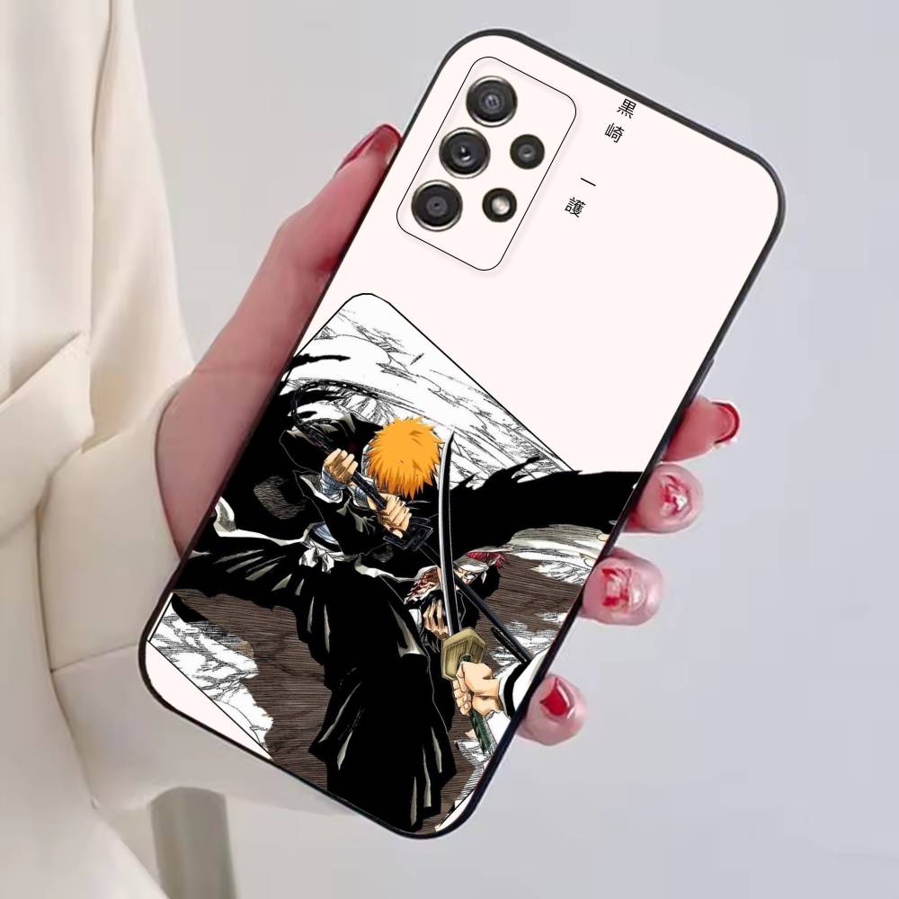 B-Bleachs Kurosaki Ichigo Phone Case For Samsung S25,S24,S21,S22,S23,S30,Ultra,S20,Plus,Fe,Soft Silicone Black Cover