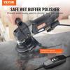 Wet Stone Polisher 4-Inch 800W Electric Concrete Polisher 6 Speed 7 Pads