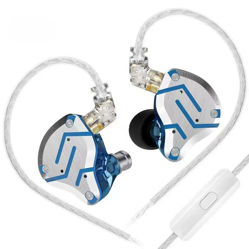 

KZ-ZS10 PRO Металева гарнітура Ring Iron 10 Unit Moving Iron HIFI HeadsetMetal Headset Ring Iron 10 Unit Moving Iron HIFI Headset microphone темно-синього кольору