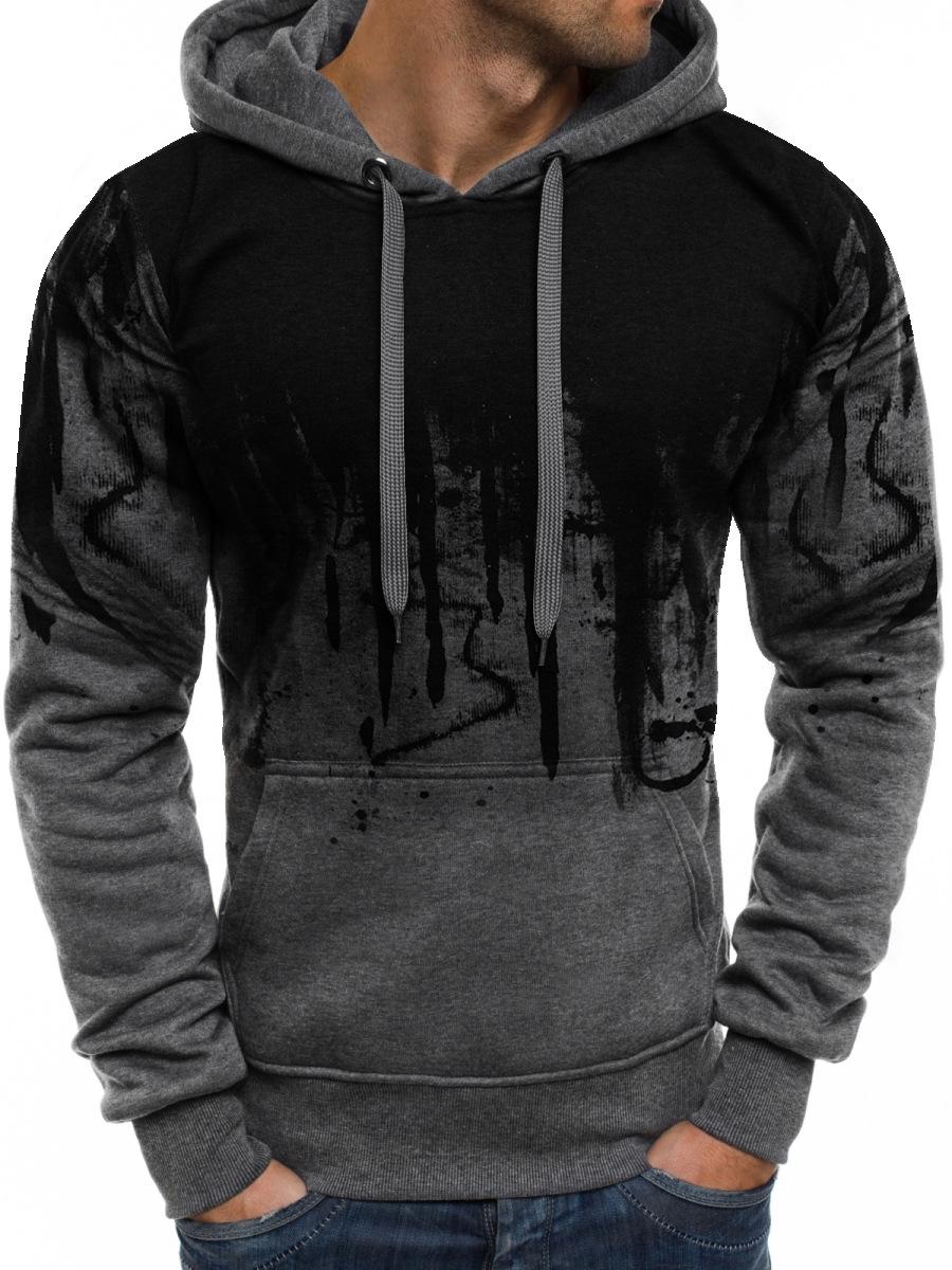 

2023 Men s 3D Print Flame Sports Hooded Sweatshirt XL