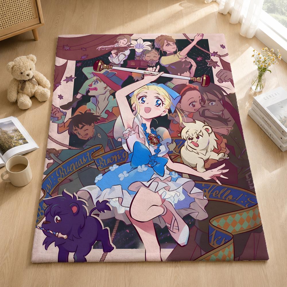 Anime A-Ashita no Nadja Throw Blankets Soft Warm Flannel Blanket Bedding for Bed Living room Home Sofa