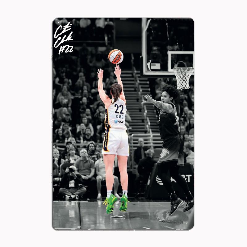 Caitlin Clark Basketballspielerin Retro-Metallposter Schild Club Wandbild Wandkunst Plakette Blech Zimmerdekoration Heimdekor