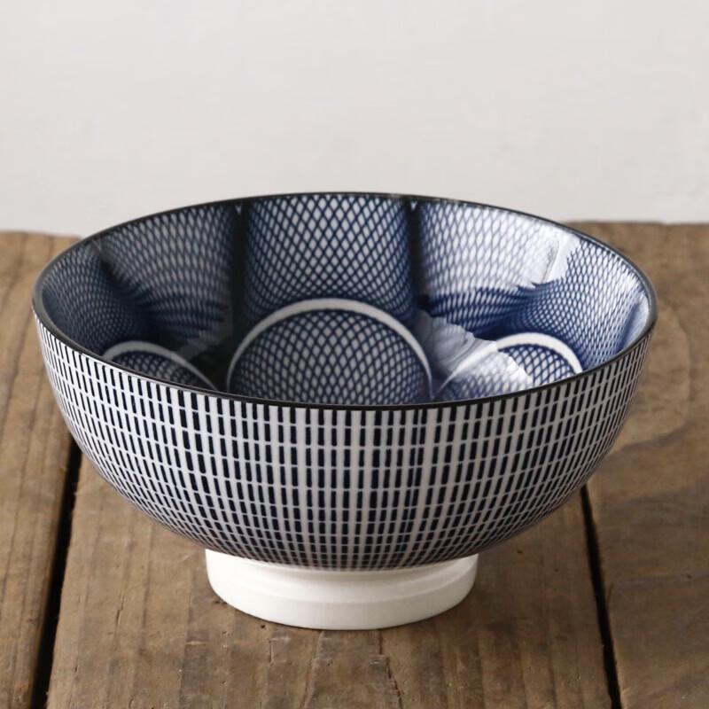 Diruien Ceramic Footed Rice and Soup Bowls