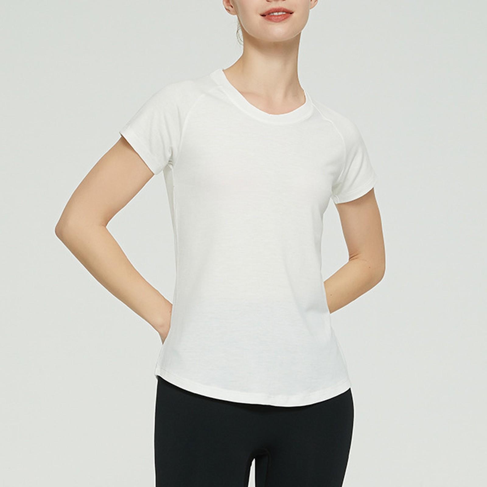 

Женская повседневная рубашка с короткими рукавами и R-образным вырезом на пуговицах XL белый