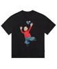 Fun Cartoon Character Print Pattern T-shirt Fashion Trend Short Sleeve Crew Neck Casual Loose Street Wear Unisex Sports T-shirt