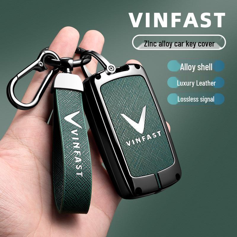Vinfast Vietnam Car Key Case for Zhonghua V5/VF8 VF3/5/9 High-End Key Bag with Buckle for Men