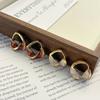 French new dripping Maillard earrings niche simple design earrings temperament light luxury high-end earrings women