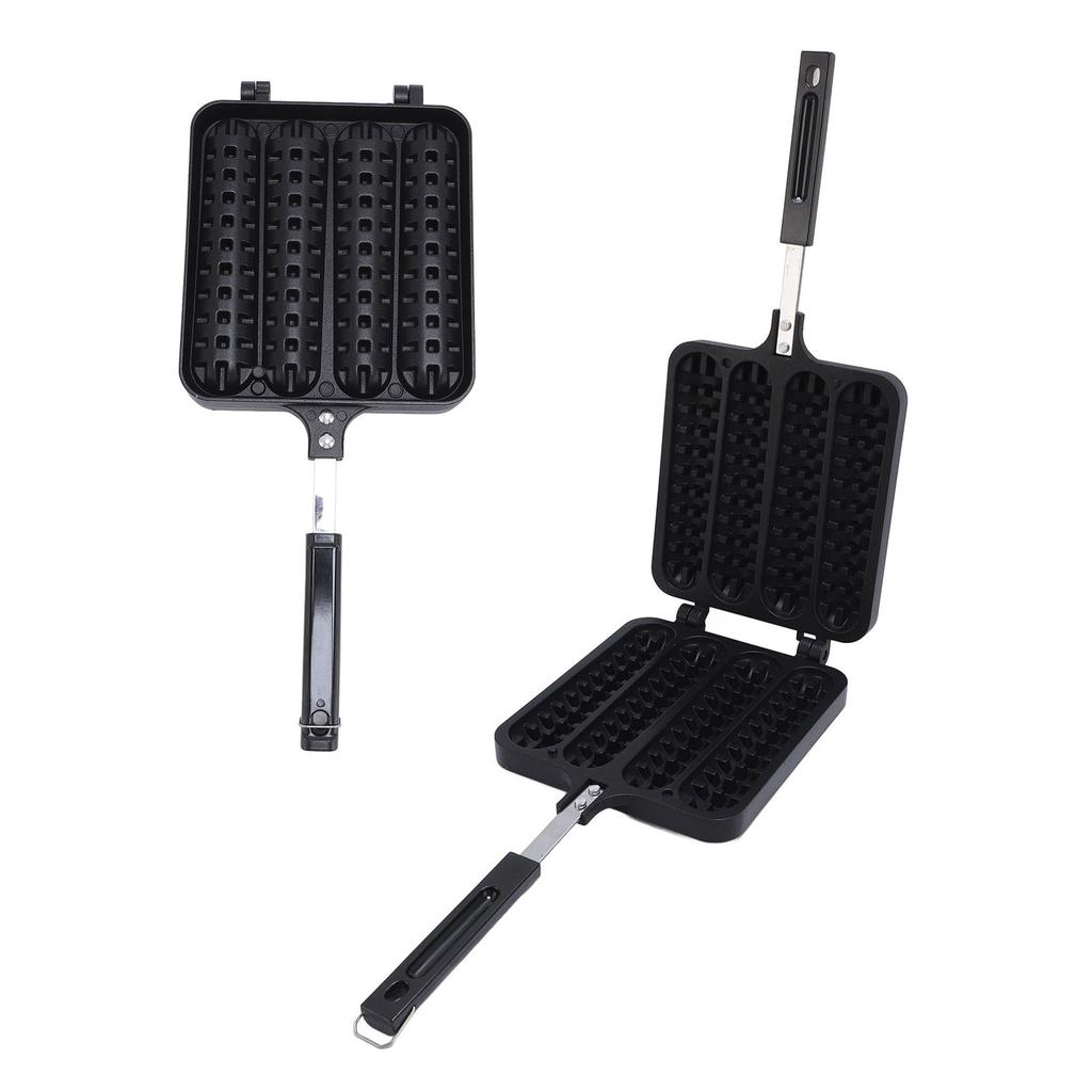 Patelnia do kiełbasek, pogrubiona, aluminiowa, wyjmowana patelnia do grillowania kiełbasek, idealna na rodzinny obiad i grilla