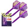 TARGET Darts LUKE LITTLER WORLD CHAMPION KFLEX Flight & Shaft System, No.2/No.6, KFLEX All-in-One Flight 3-Pack, Short (19mm)/In-Between (26mm)/Medium