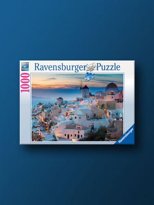 Santorini At Sunset 1000 Piece Ravensburger Jigsaw Puzzle