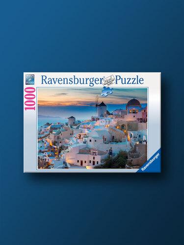 Santorini at Sunset 1000 Piece Ravensburger Jigsaw Puzzle