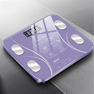 Bluetooth-Körperfettwaage, Floor Scientific, intelligente elektronische LED-Digital-Badezimmerwaage, Balance-Monitor