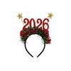 2026 Christmas Headband New Design Digital Star Antler Headband for Children Xmas Party Decoration Headwear