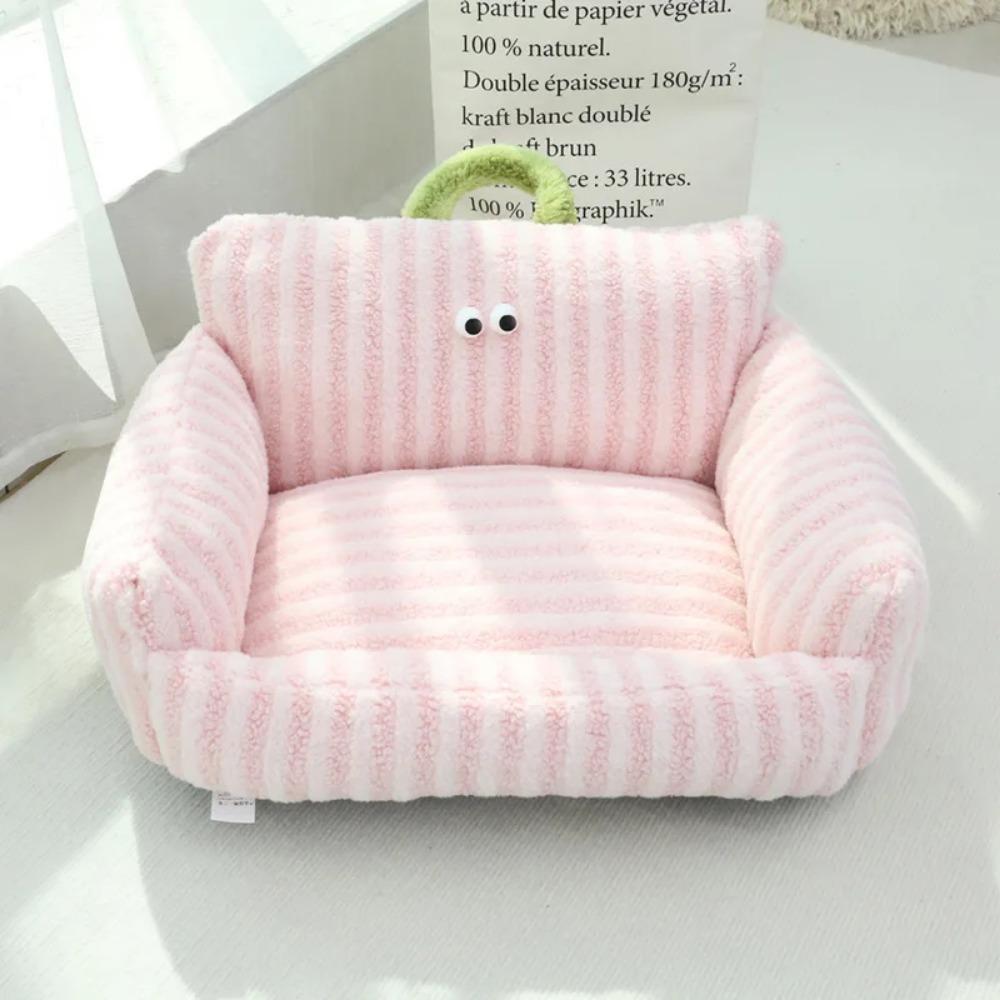 Luxury Cat Bed Super Soft Warm Pet Sofa for Small Dogs Cats Detachable Washable Non-slip Kitten Puppy Sleeping Bed
