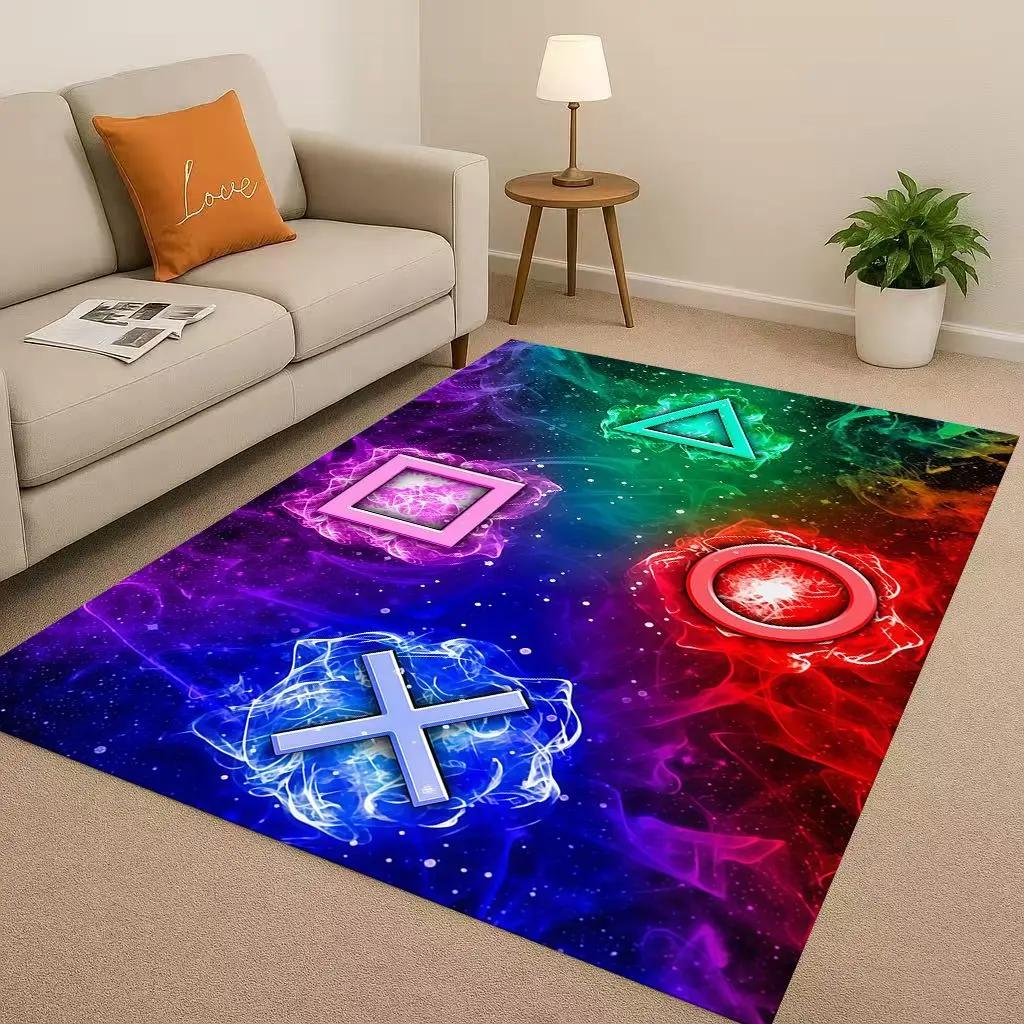 27 Style Game Zone Sign Gamer Controller Living Room Non-Slip Area Rug Carpet For Bedroom Kids Playroom Sofa,Home Decor Doormat