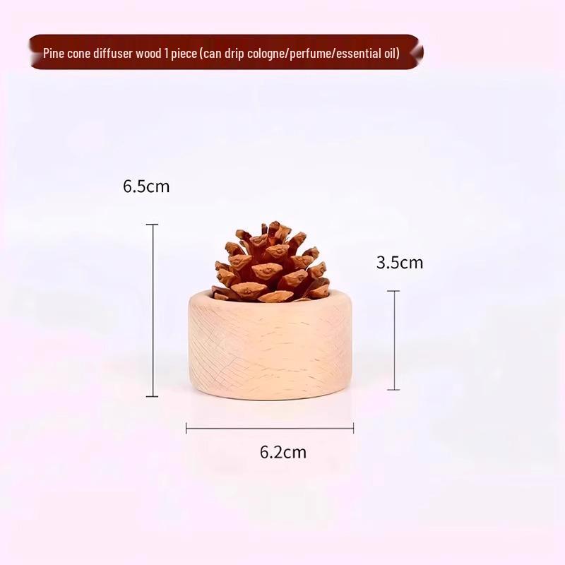 

Скидка для новичков: Деревянный аромадиффузор «Сосновая шишка» для дома и спальни - Без пламени, одеколон