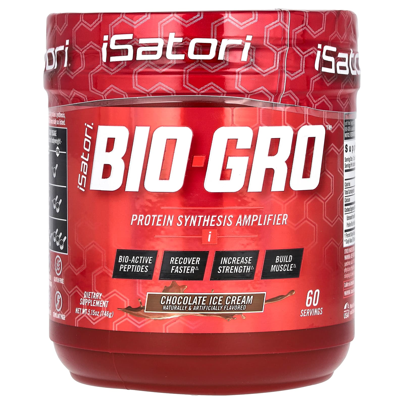 

Bio-Gro, Protein Synthesis Enhancer, Chocolate Ice Cream, 146G(5.15Oz)