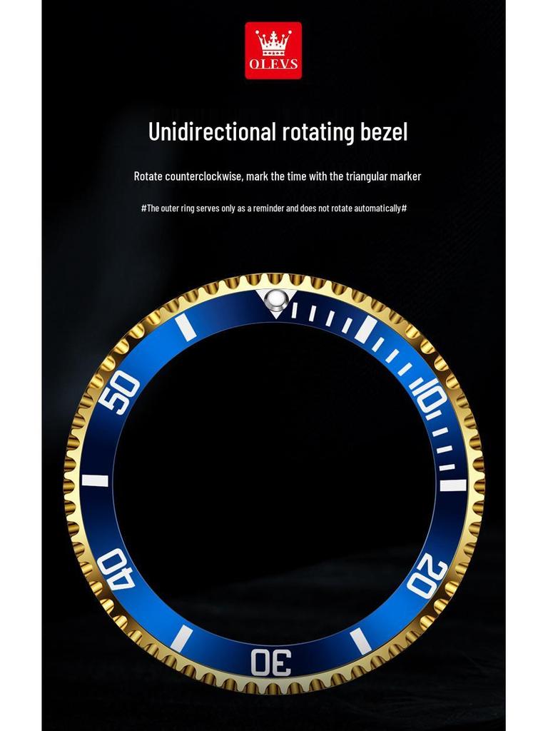 Oulisi 2025 Herren Submariner Leuchtend Wasserdicht Automatikuhr