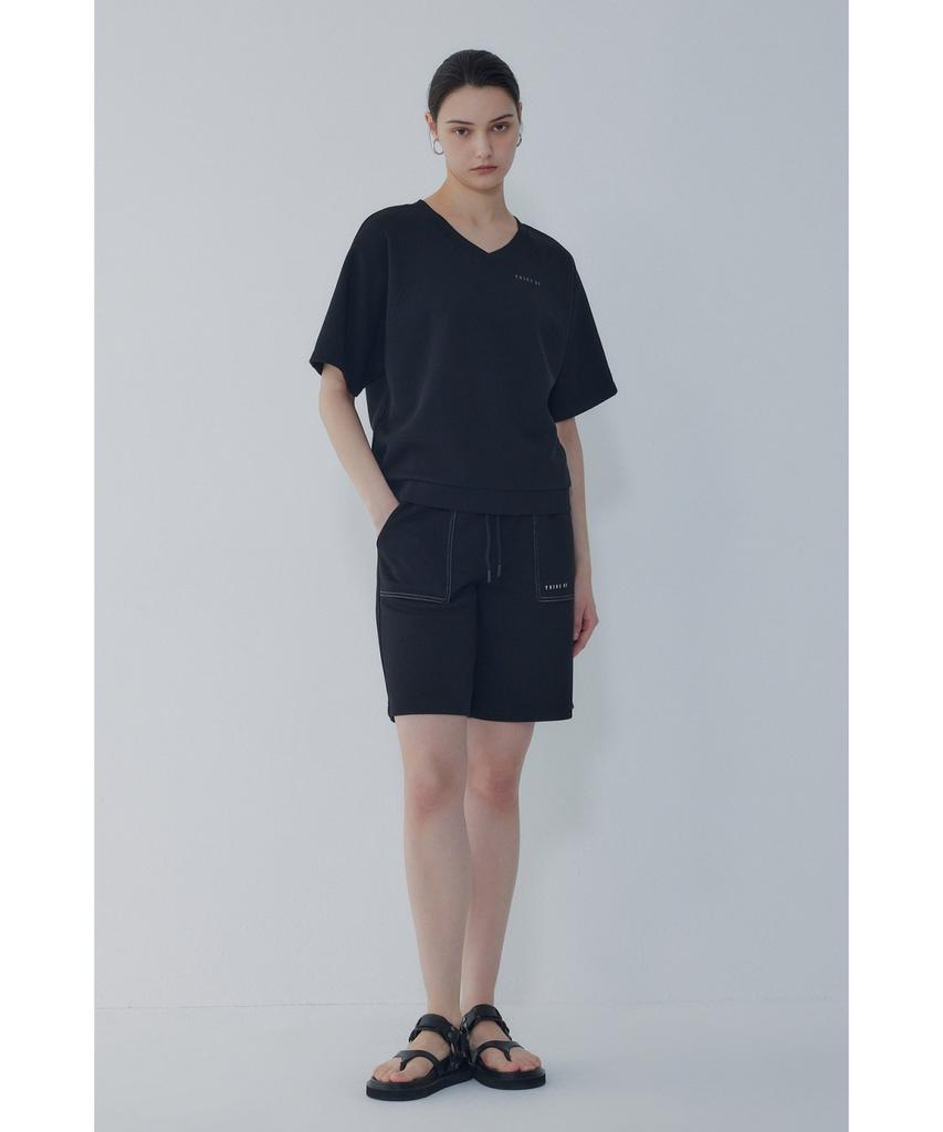Bobeu Embroidered Two-Way T-Shirt_Black 7156240008