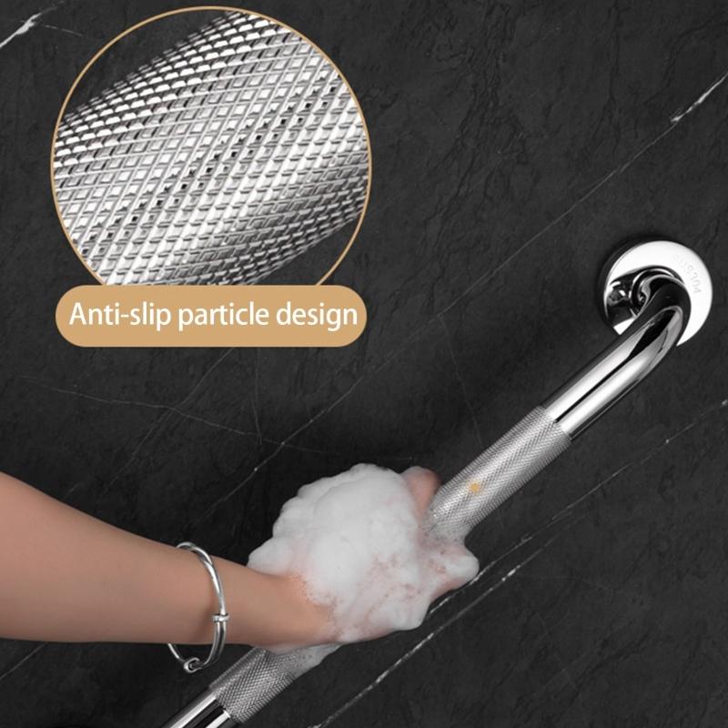 12Inch Bathroom Grab Rail 2 Pack Anti Slip Sturdy Stainless Steel Door Handle for Elderly and Disabled Safety Use