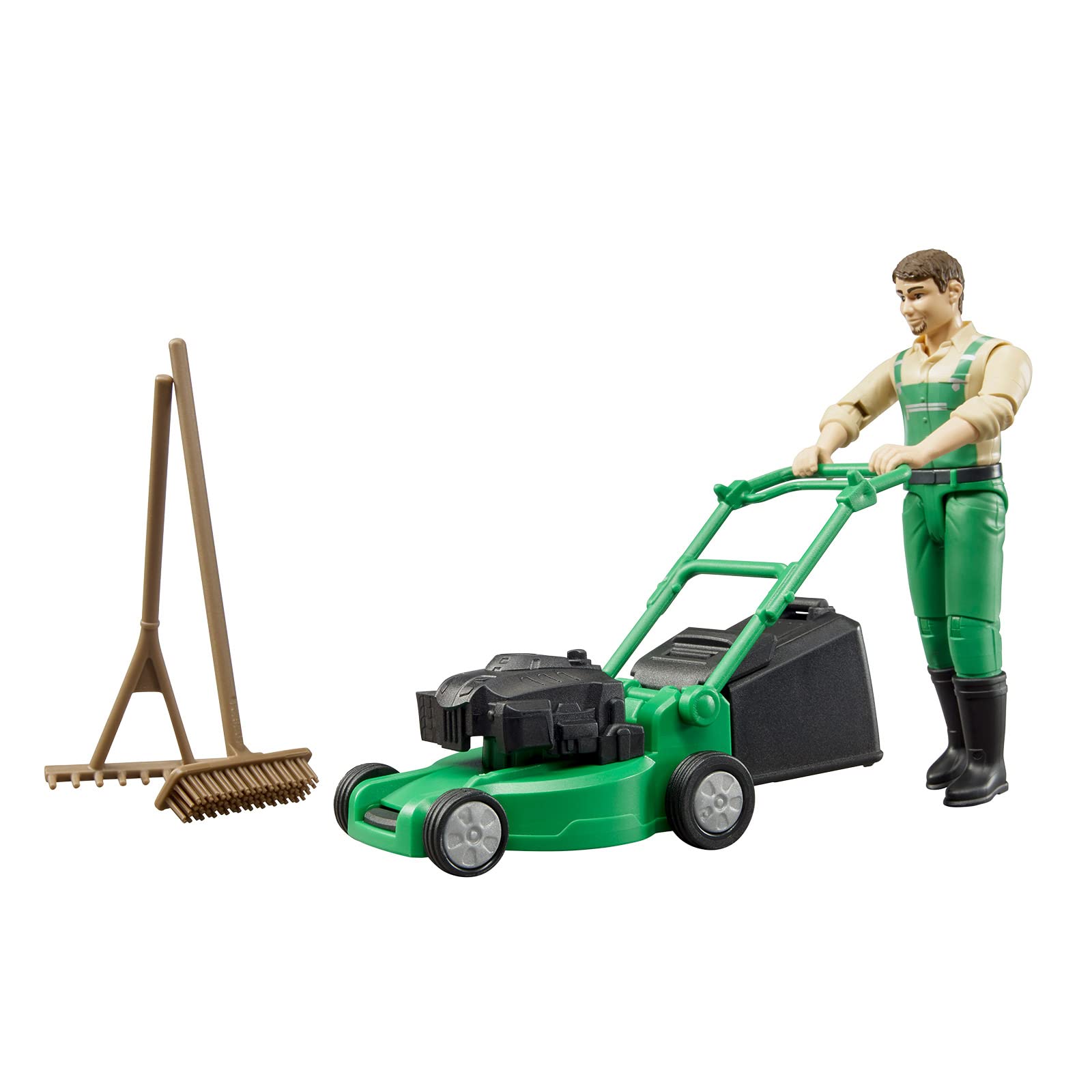 

газонокосилка bruder gardener BR62103 (с & граблями)