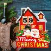 Wood Christmas Calendar Desktop Decor New Year Decorations for Home Offices Tabletop Ornament 2024 Navidad Gift