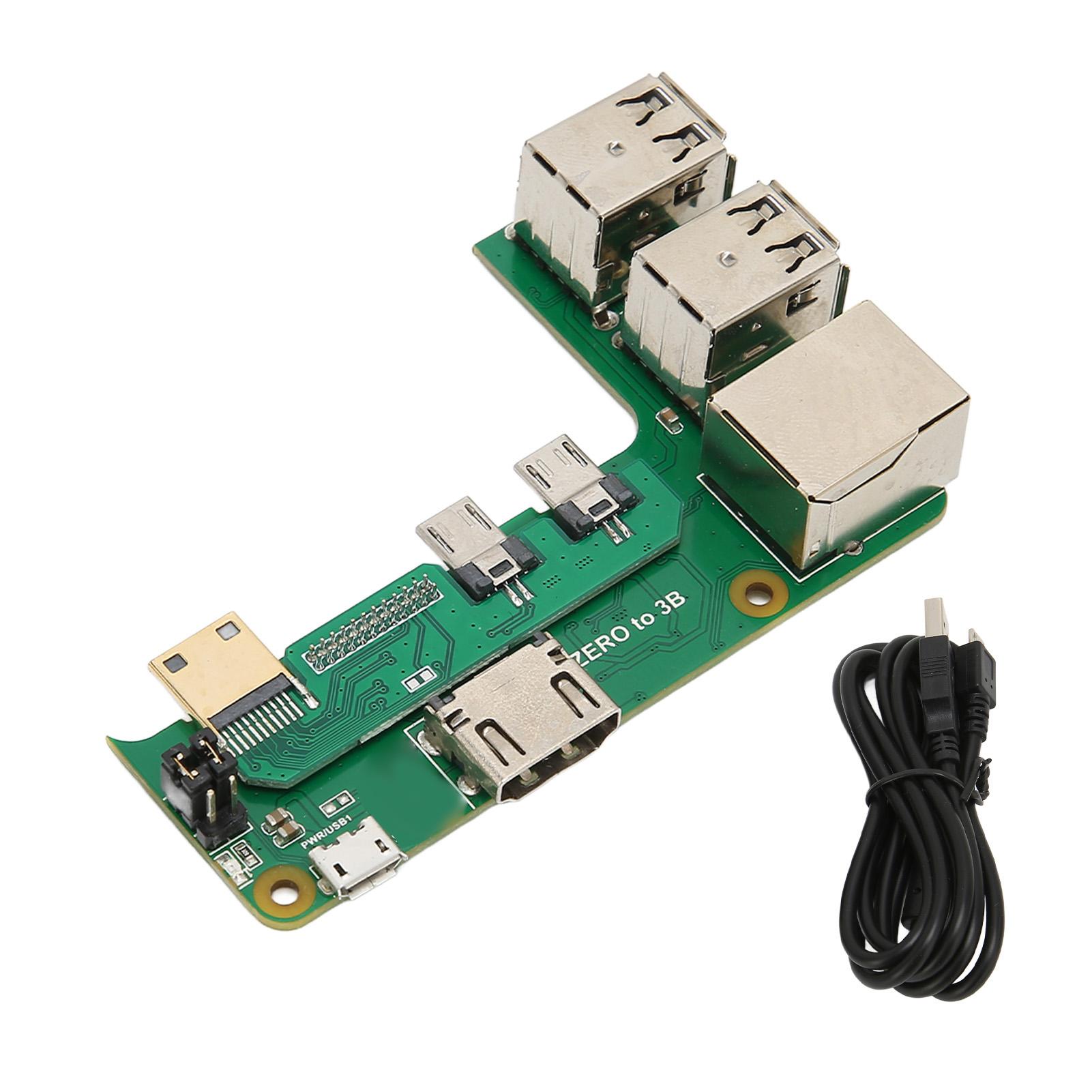 

Плата розширення для Raspberry Pi 2W до 3B 3 USB2.0 RJ45 Плата адаптера мережевого порту для загального