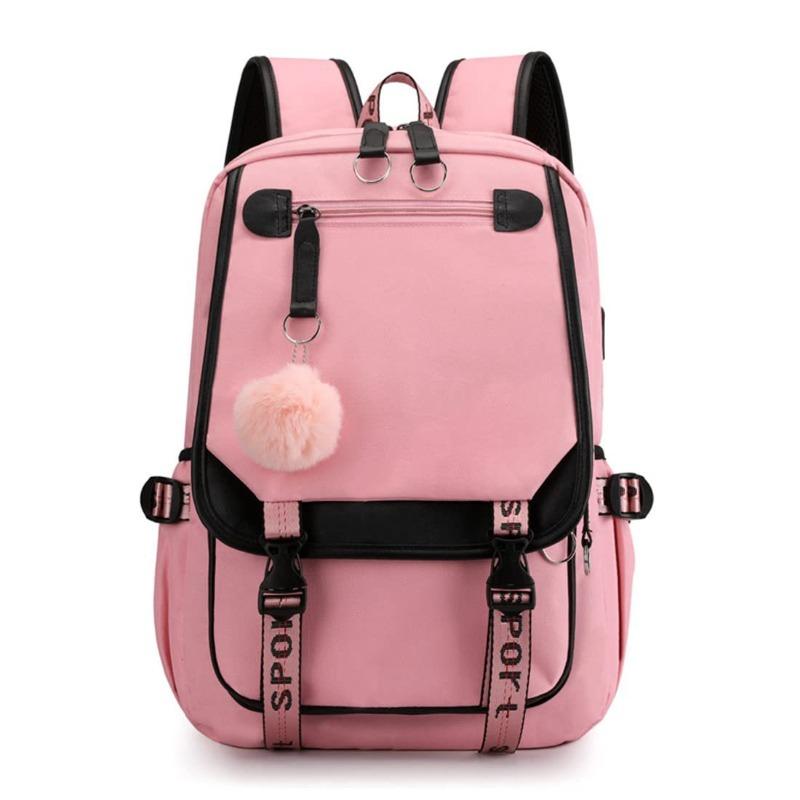 New student schoolbag casual large capacity backpack primary school junior high school high school usb charging backpack