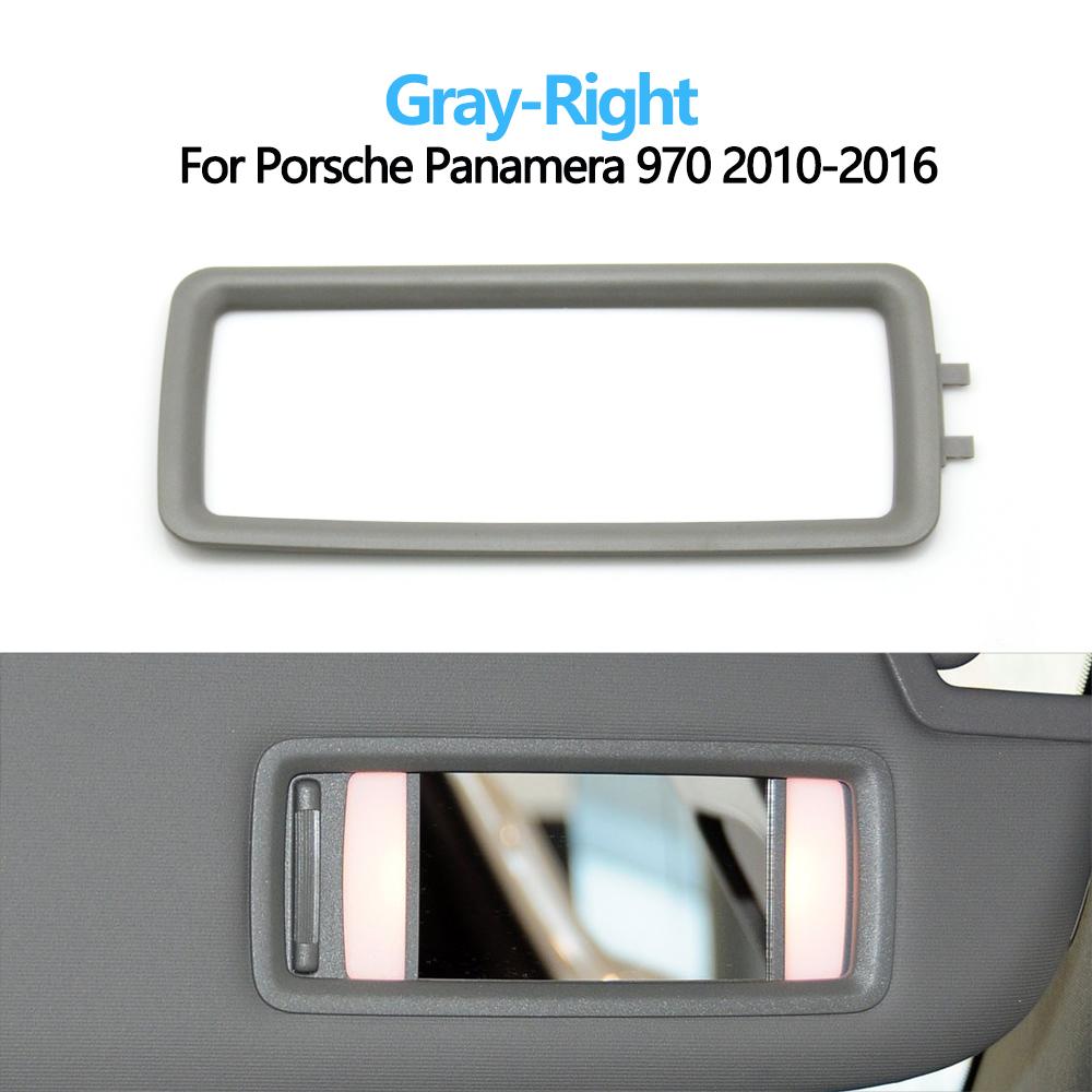 Car Left Right Sun Shade Visor Mirror Makeup Cosmetic Mirror Holder Outer Surrounding Cover For Porsche Panamera 970 2010-2016