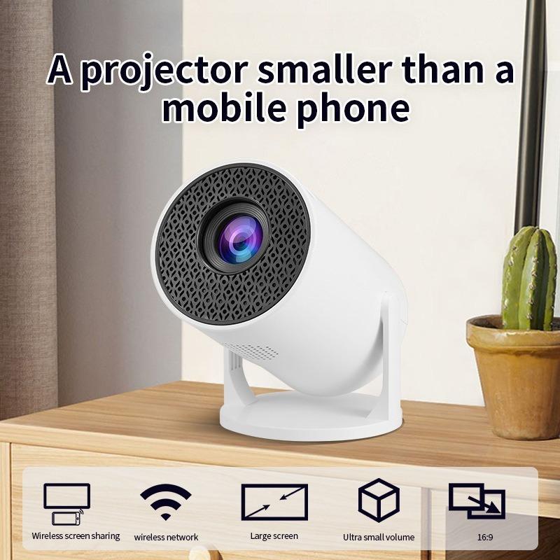 Household Small Portable Wired Wireless Mobile Phone Wall Projection Mini High Definition Pro Barrel Projector