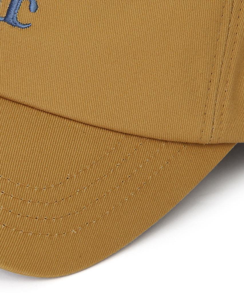 Eondeokeonteulol Cotton Logo Ball Cap Serif Udc / Authenic B B / Mud Yellow