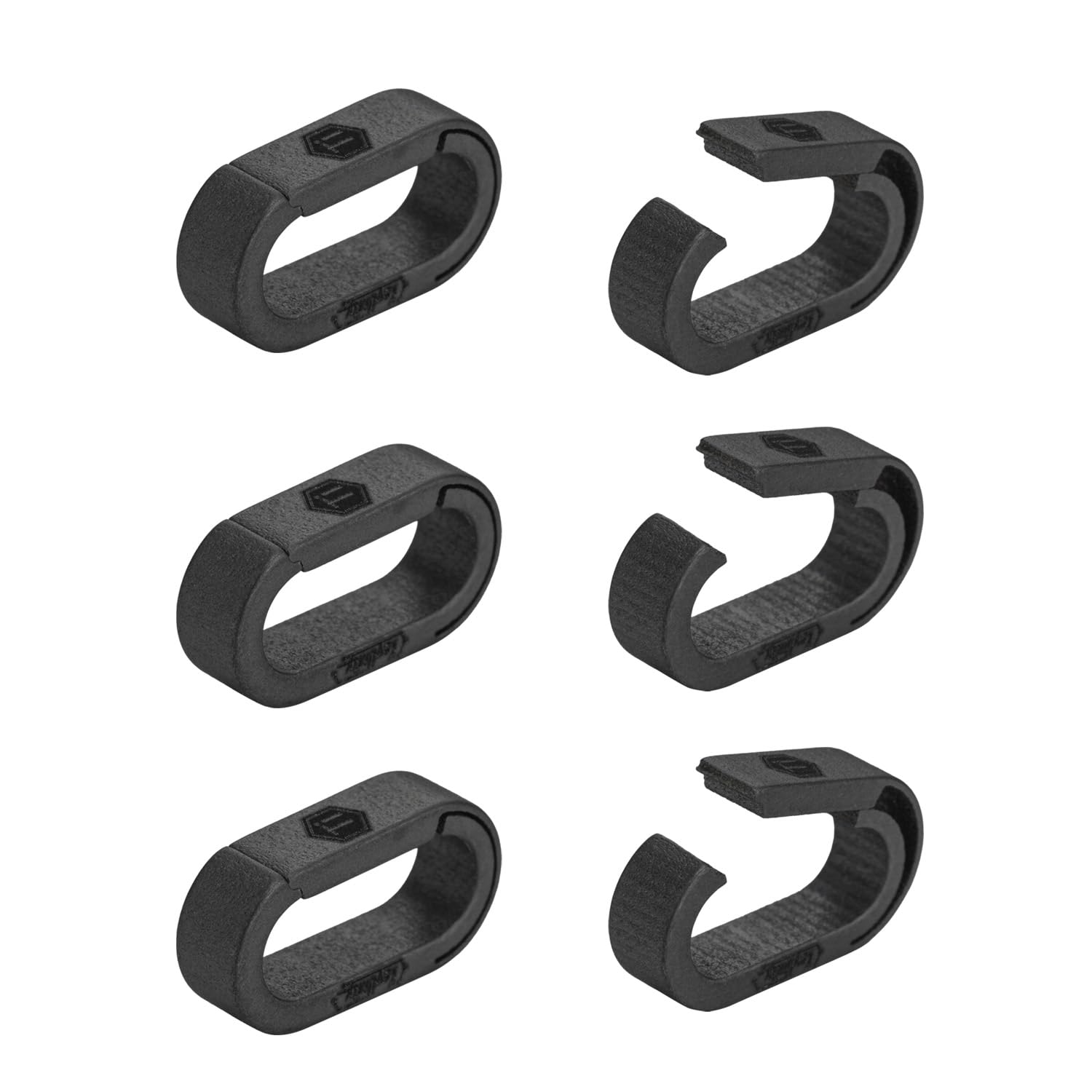 [KeyUnity] KA41BK Titanium Key Ring Carabiner for Connecting Mini Hook Quick Release Connector Small PVD Black 6PCS mini