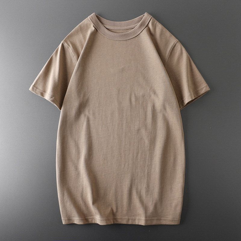 Amekaji 300G Heavy Weight T-Shirt Men's Short Sleeve Summer American Cotton Base Shirt Export Men's Clothing Cotton T-shirt