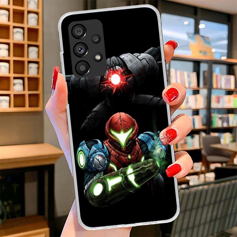 Game M-Metroids Phone Case For Samsung Galaxy A12 A22 A32 A52 A72 A02S Phone Case Note 20 Ultra 10 S10 Plus A51 A71 A50S A20S A1