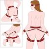 Sex Handcuff Thigh Cuff Waist Harness  Sextoy SM Slave Fetish Kits Hand Restraint Cuff Eyeblinder Adjust Hands Shackles Set