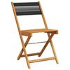 VidaXL Ensemble de bistro 3 pcs noir polypropylène et bois massif, ensemble de bistro de jardin, ensemble de balcon, 3281745