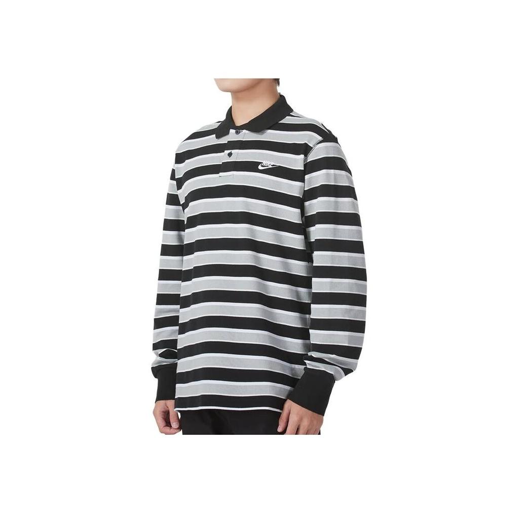 Nike Club Men's Striped Long-Sleeve Polo FZ0824-010