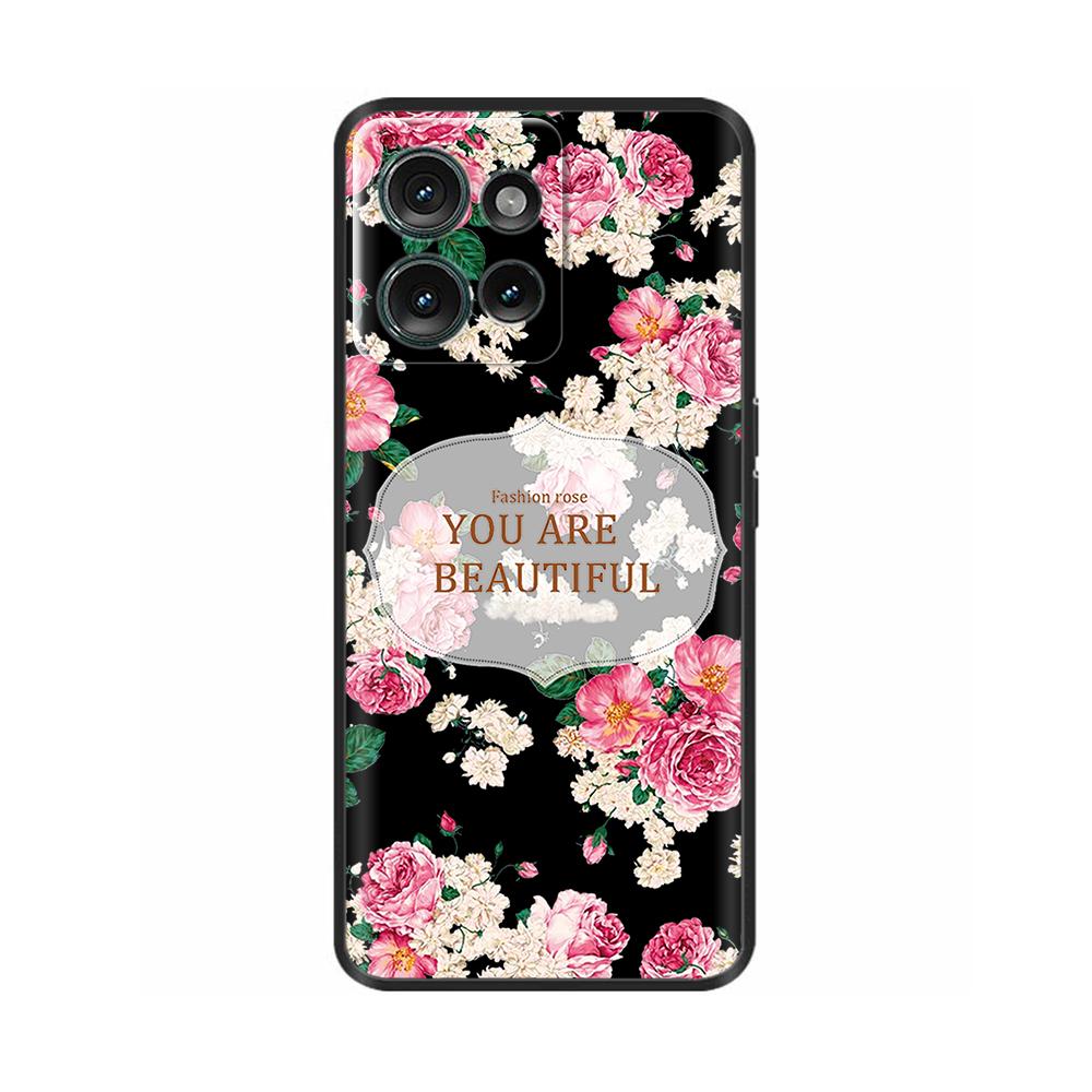 Black Case For Motorola MOTO Edge 50 5g Back Cover Phone Case For MOTO Edge 50 Edge50 Soft Silicone Bumper Shockproof Para Coque