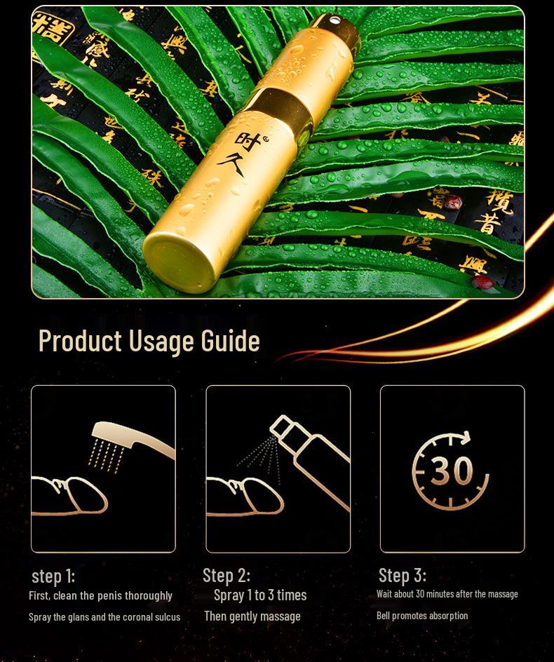 Shi Jiu Men's Premium 10ml Coitus Control Spray for Men
