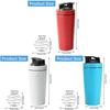 Multifunkční šejkr na proteinový prášek Velký objem 500ml 750ml Nerezový Pro venkovní fitness a míchání smoothie