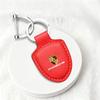 Leather Car Emblem Keychain For Porsche Cayenne Panamera Macan 911 Taycan Boxster Cayman 918 Pajun Keyring Shield Key Chain