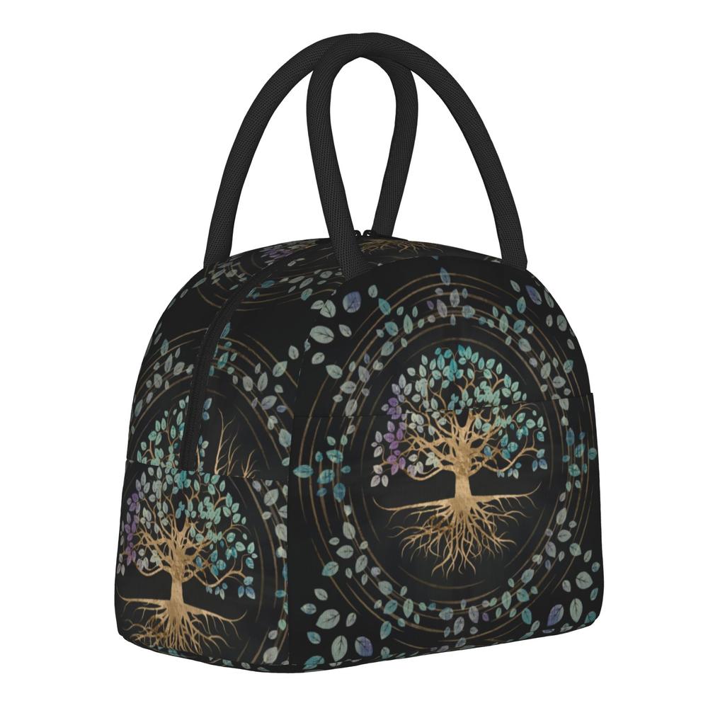 Tree of Life Insulated Lunch Bags Thermal Bag Reusable,Lunch Container Ragnar Lagertha Large Tote Lunch Box Food Handbags