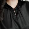 [New Chinese Style Pankou] New 92 Mulberry Silk Elegant Wrinkled Tank Top Women's Versatile Mulberry Silk Shirt T-shirt