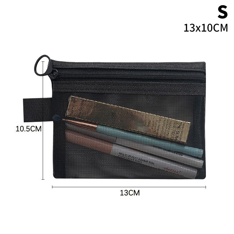 

Нейлоновая сетчатая папка-файл A4 A5 A6 Прозрачная на молнии Документы для тестов Информация Студенческая сумка для ручек Прозрачная сетчатая косметичка S 13x10CM