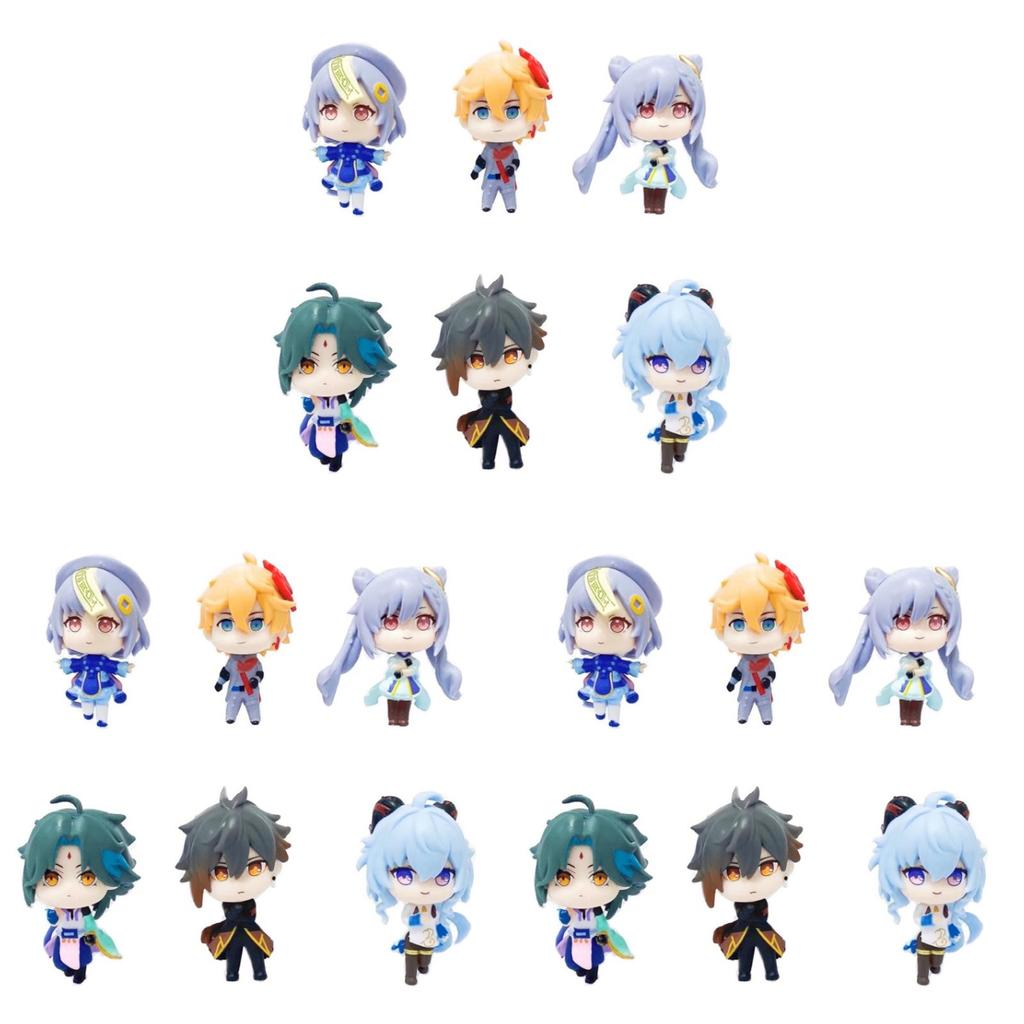 Adorable Genshin Impact Pvc Q Version Figures Set Of 6pcs For Collectors